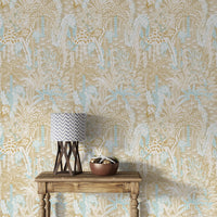 Tranquil Sandy Shores mural for nature-inspired interiors., AN124