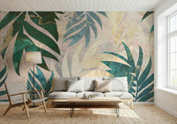An artistic nature inspired mural for home decor.
