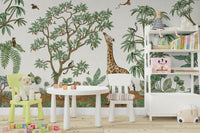 A contemplative wild animal wallpaper mural for a feature wall., GD5110