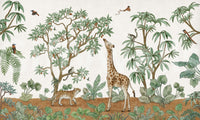 A high-quality exotic forest wall mural for walls., GD5110
