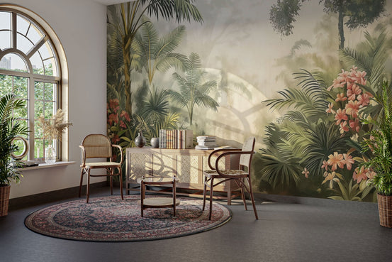 Mist Tropical Wallpaper Mural D136