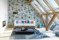 Tropical-themed monkey wallpaper for rooms

