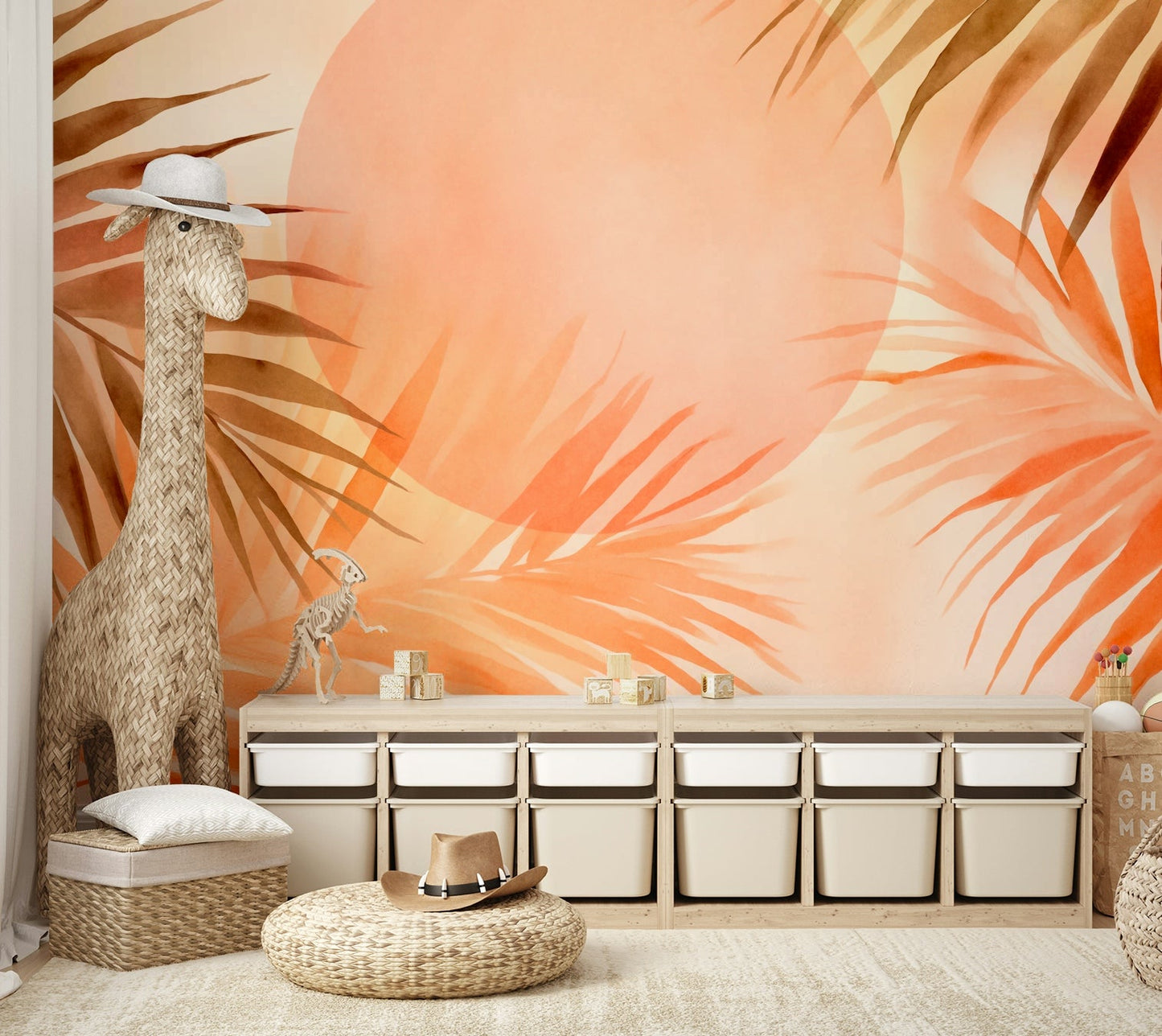 Wallpaper for walls with a serene, artistic feel

