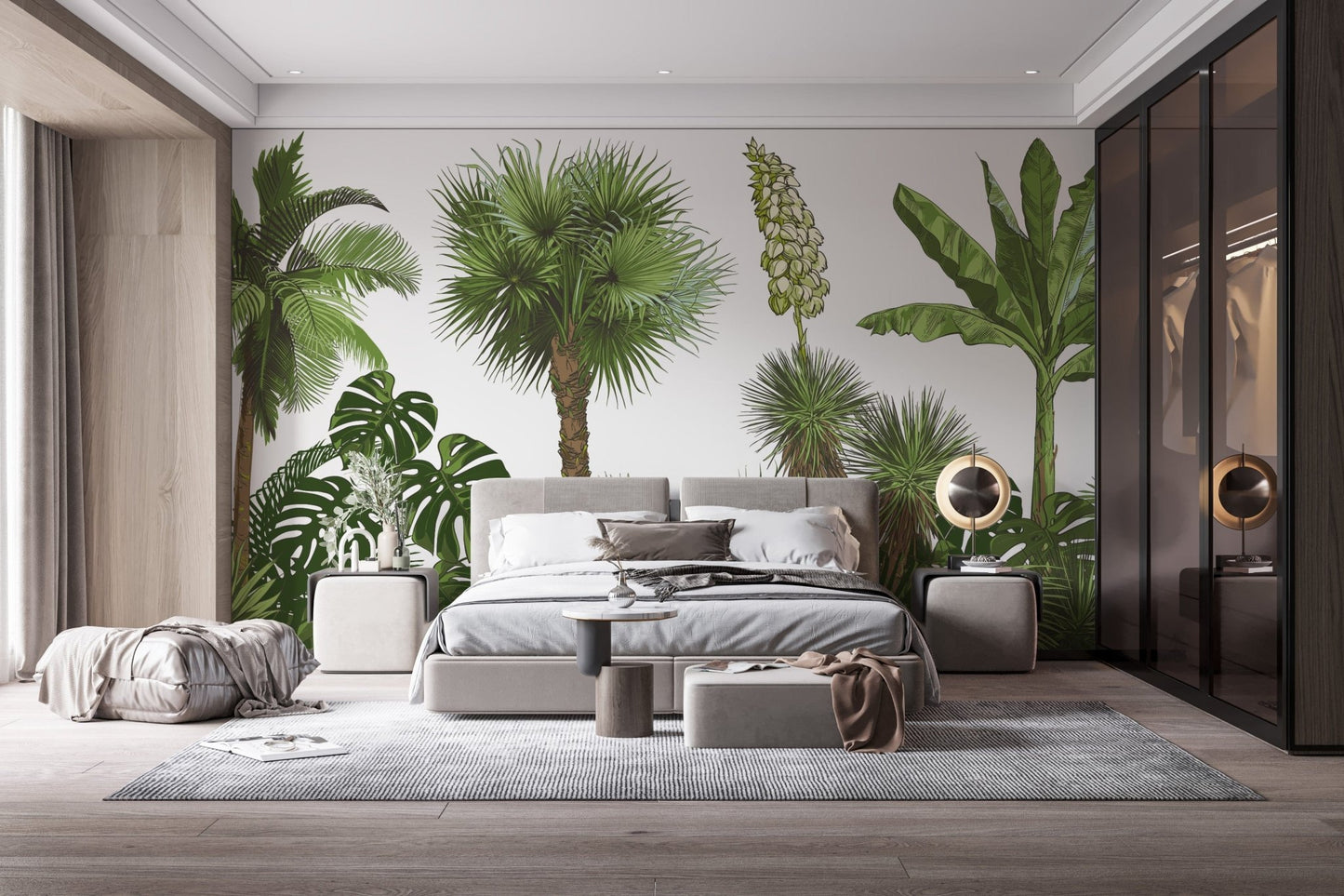 Vibrant green forest wallpaper for walls
A672