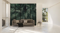 Leaf pattern tropical wall mural B722
