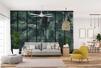 Tropical palm leaves leaf wallpaper B722
