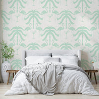 The colors are soft, muted tones of beige, aqua, green, and pink. GD3623

