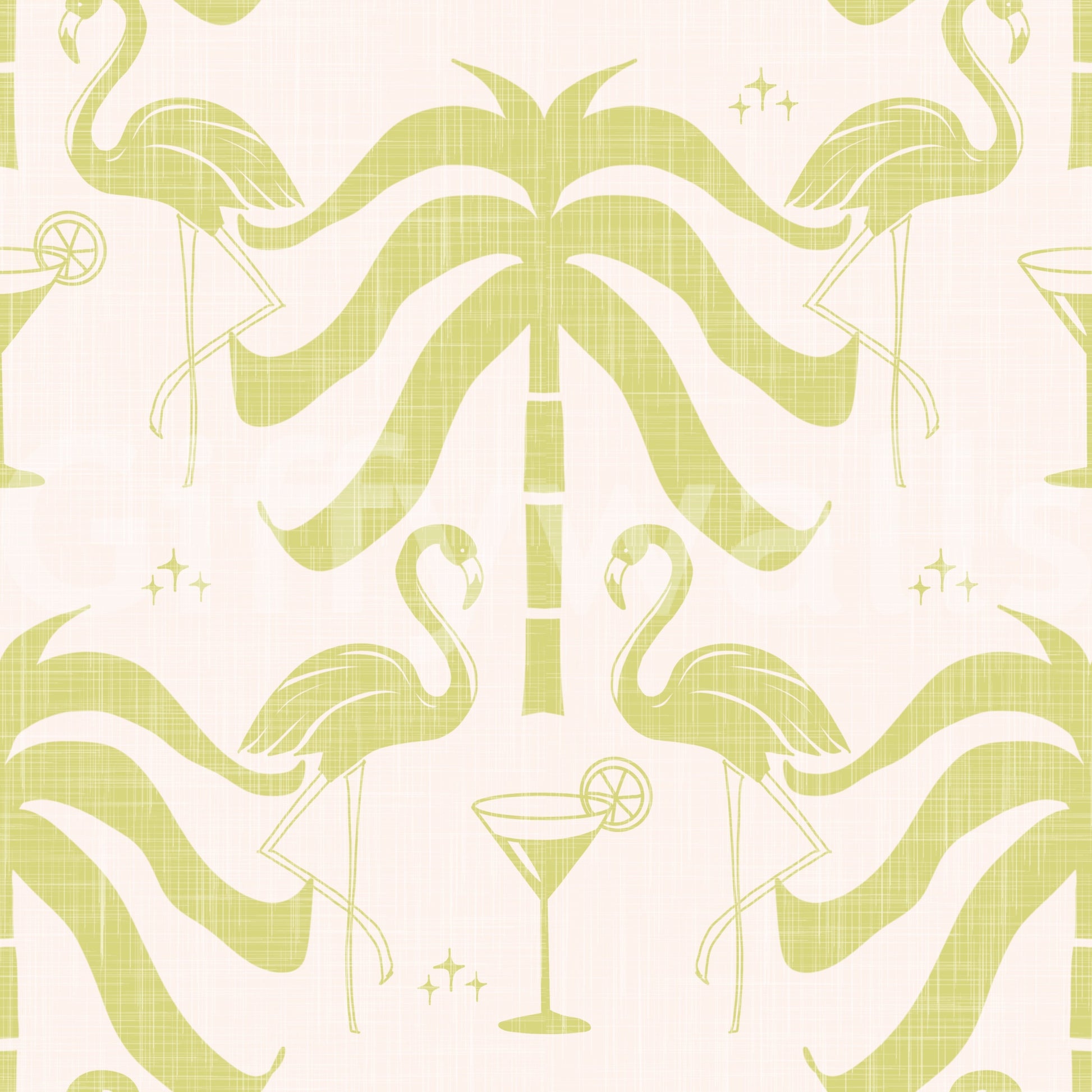 The design is non-realistic and interpretive.

