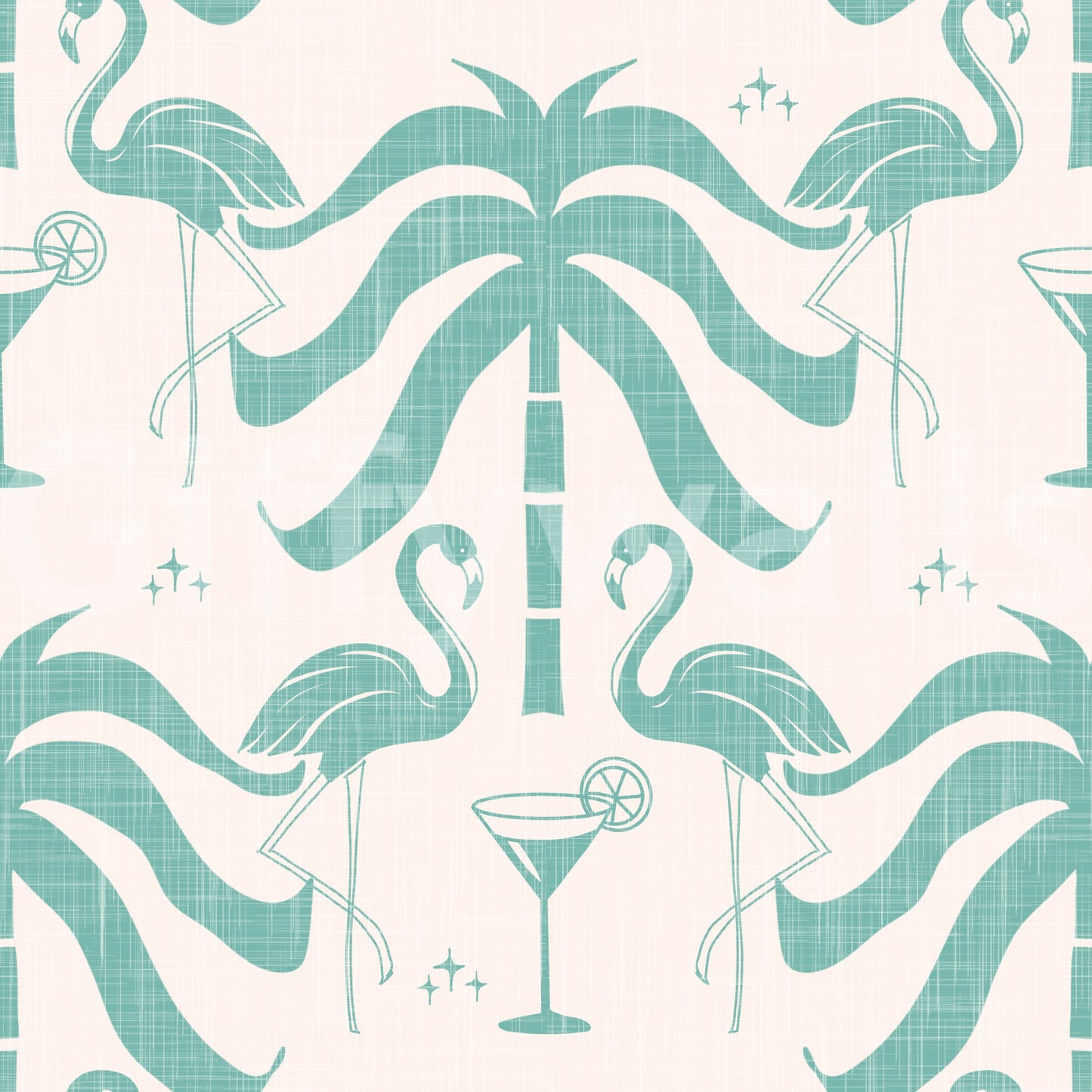 The design is non-realistic and interpretive.

