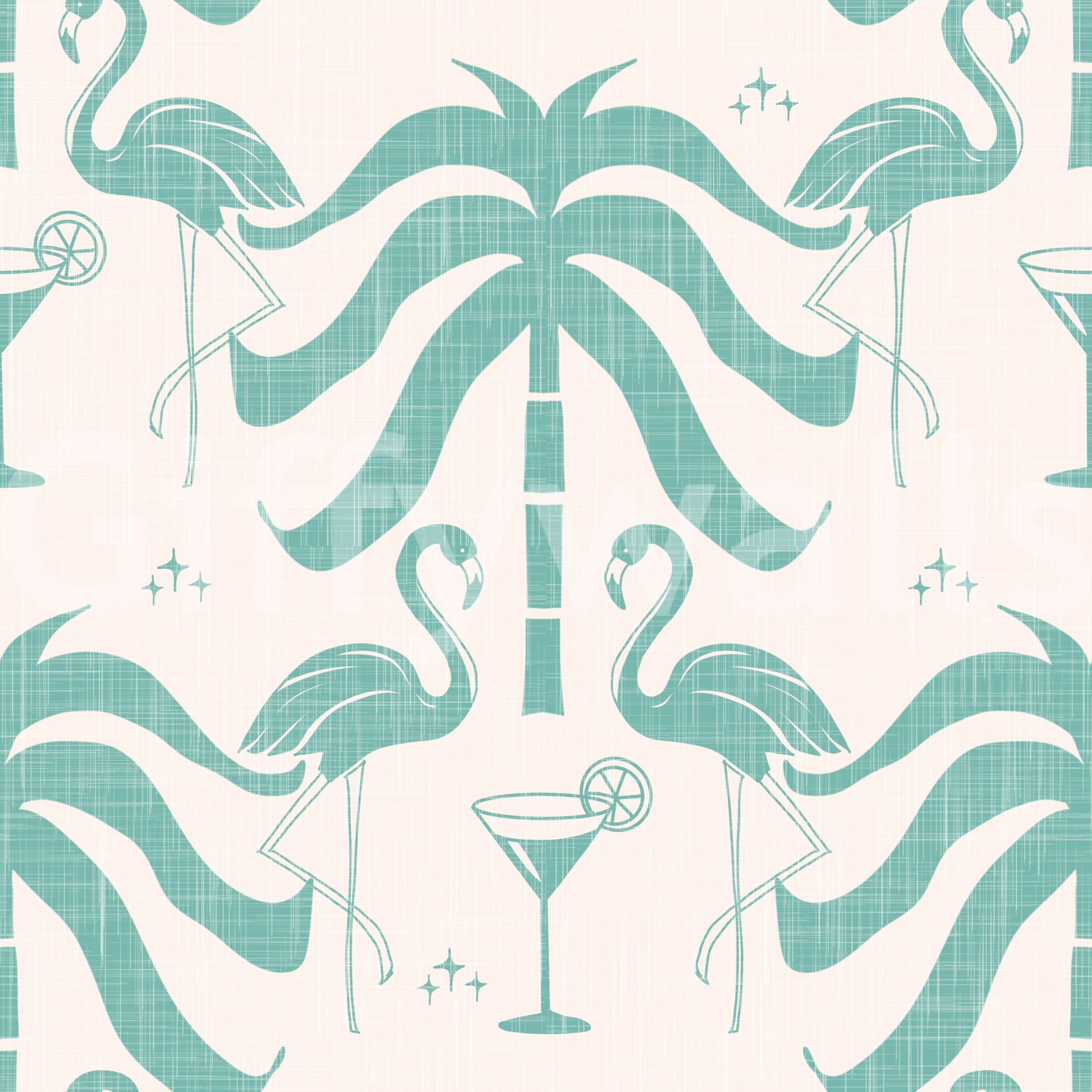 The design is non-realistic and interpretive.

