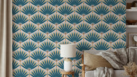 Bright tropical leaves wall design

