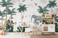 Jungle Adventure Wall Mural for Kids

