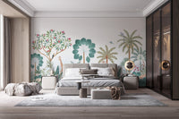 Tropical Safari Vista Wall Mural - Giffywalls