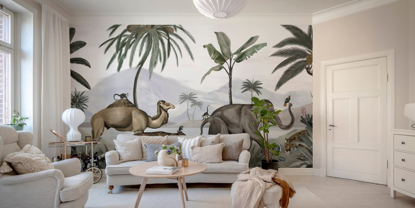 Nature-Inspired Safari Animal Wallpaper B726
