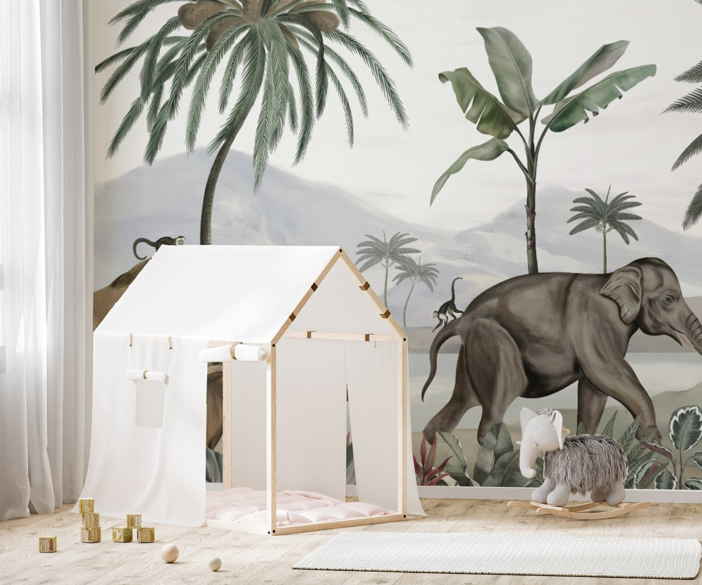 Elephant and Camel Safari Wall Mural B726
