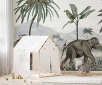 Elephant and Camel Safari Wall Mural B726
