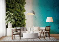 living room  styled with the Tropical Shoreline wall muralGD9515