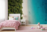 Girls room area decorated with this Shoreline Serenity muralGD9515