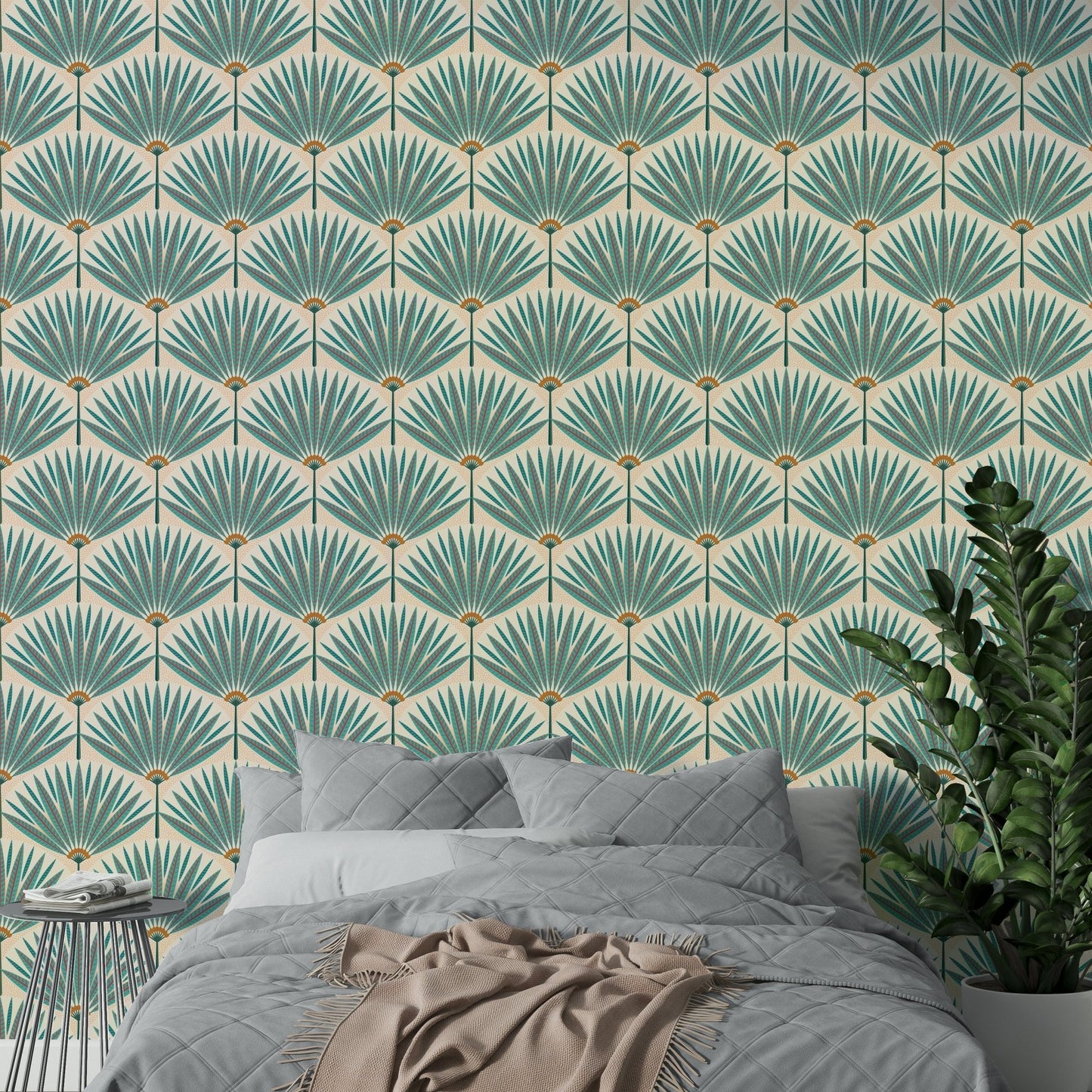 Teal tropical nature wall decor GD164

