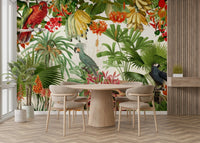 Tropical Wall Mural with Vintage Vibes for Your Home