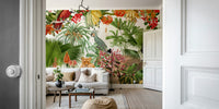 Nature-Inspired Tropical Vintage Wall Mural