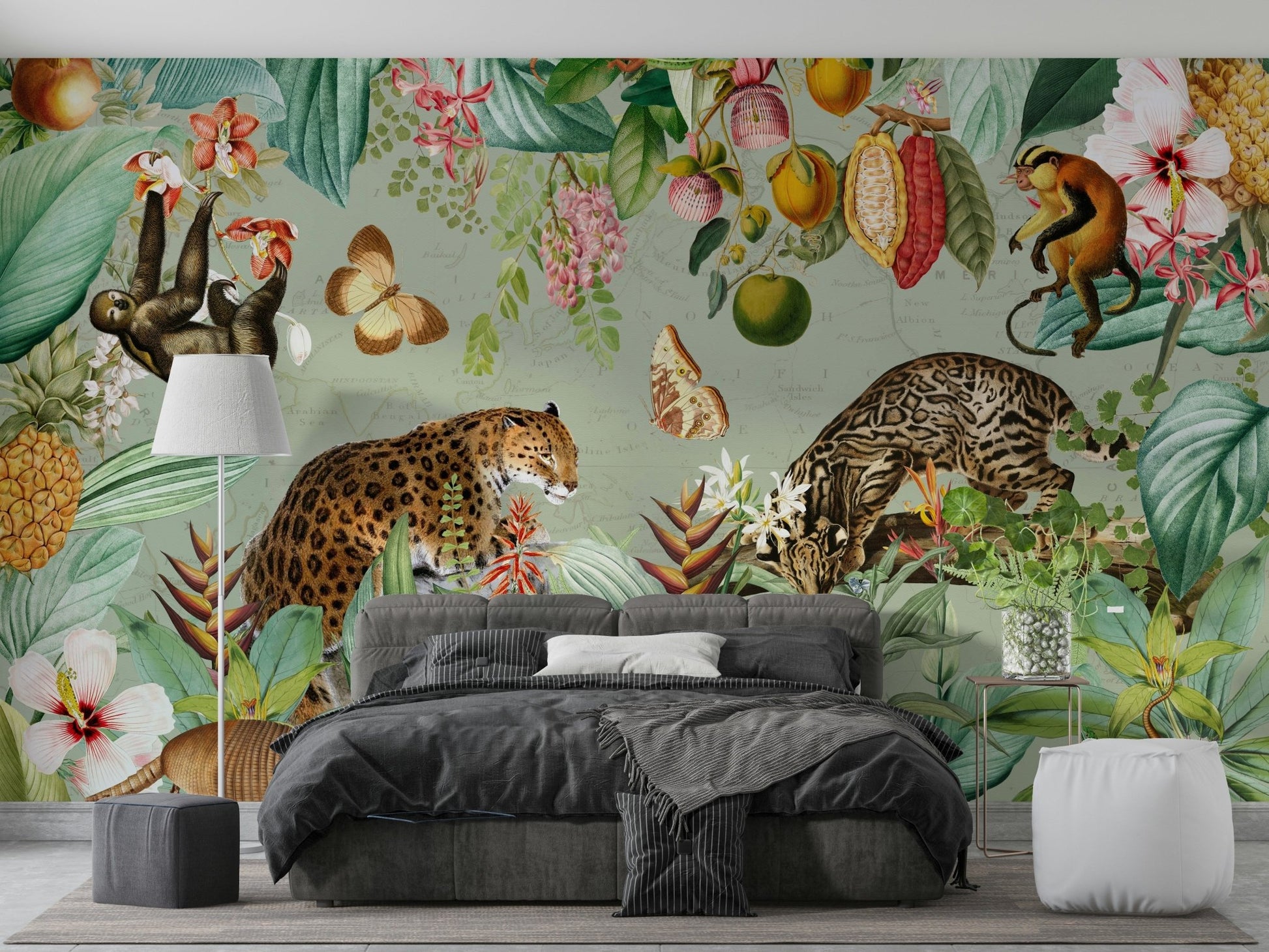Tropical Vintage Expedition 1 Wall Mural