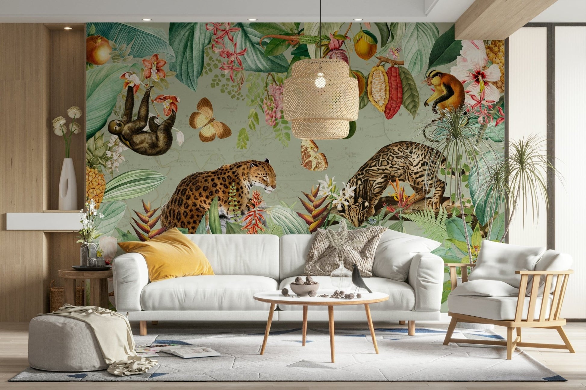 Tropical Vintage Expedition 1 Wall Mural