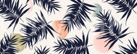 Tropical décor wallpaper with paradise island aesthetic


