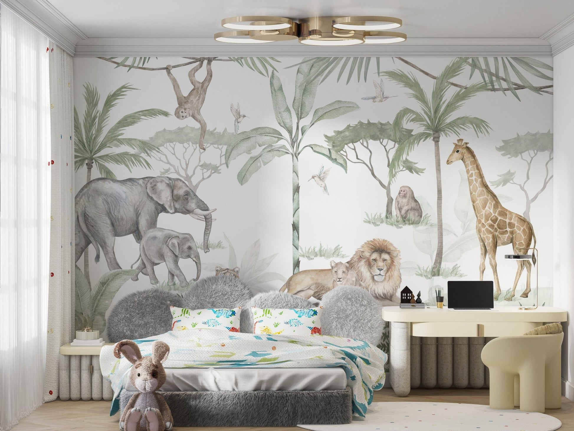 Lush Tropical Forest Wallpaper Mural

