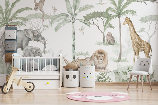Exotic Jungle Adventure Wall Mural
