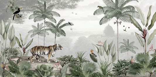 Tropical Tiger Wallpaper Murals