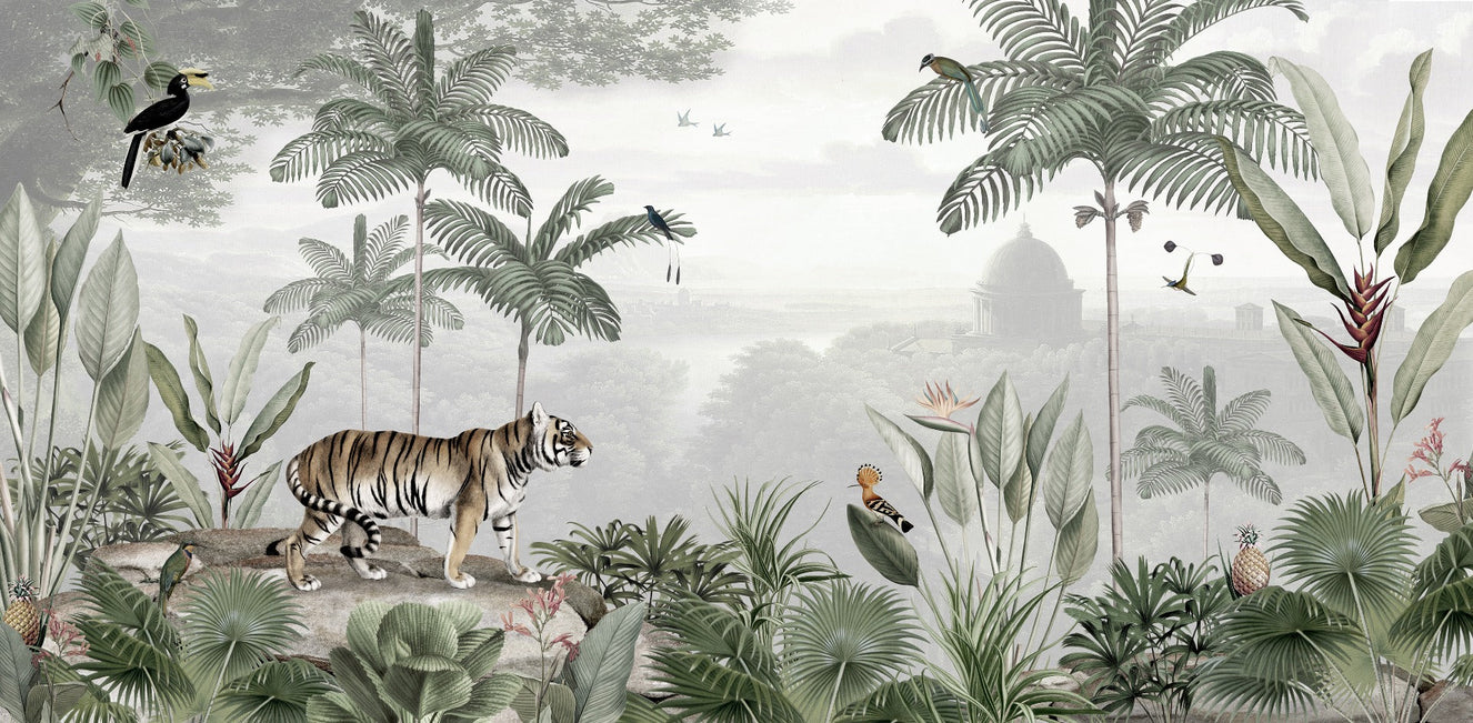 Tropical Tiger Wallpaper Murals