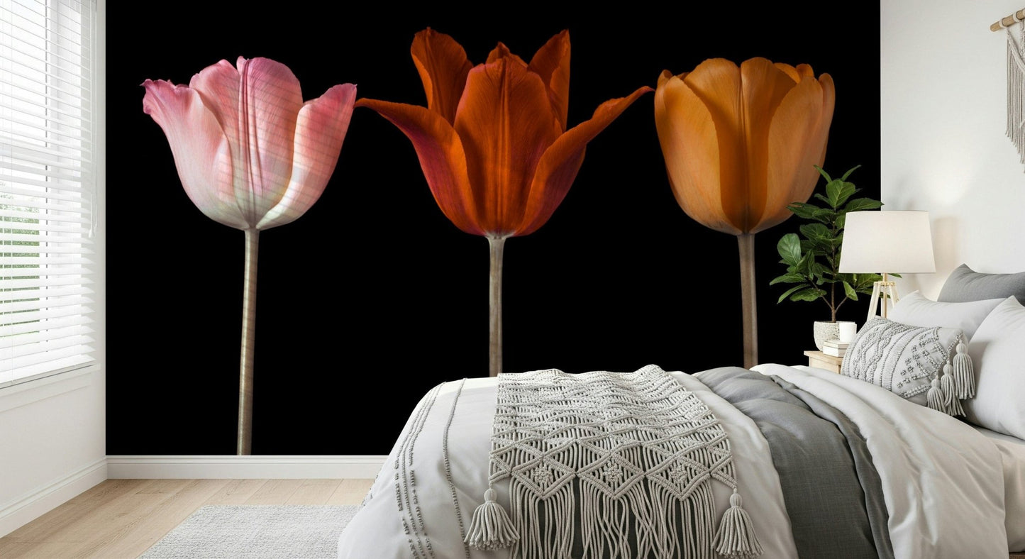 Elegant floral wallpaper for a bright and airy interior style., GD7712