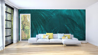 Turquoise palm tree mural for walls
for living A589