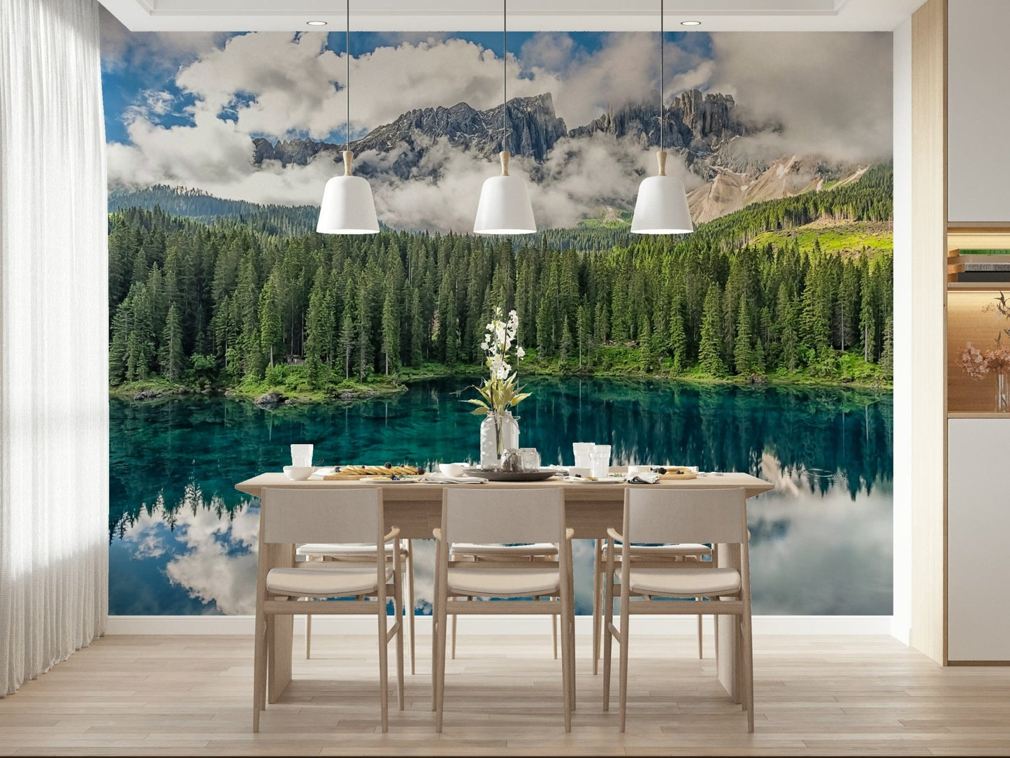 Turquoise Dreamscape Wall Mural