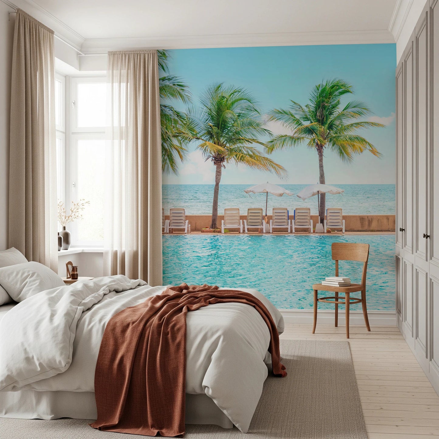 Turquoise Escape Wall Mural