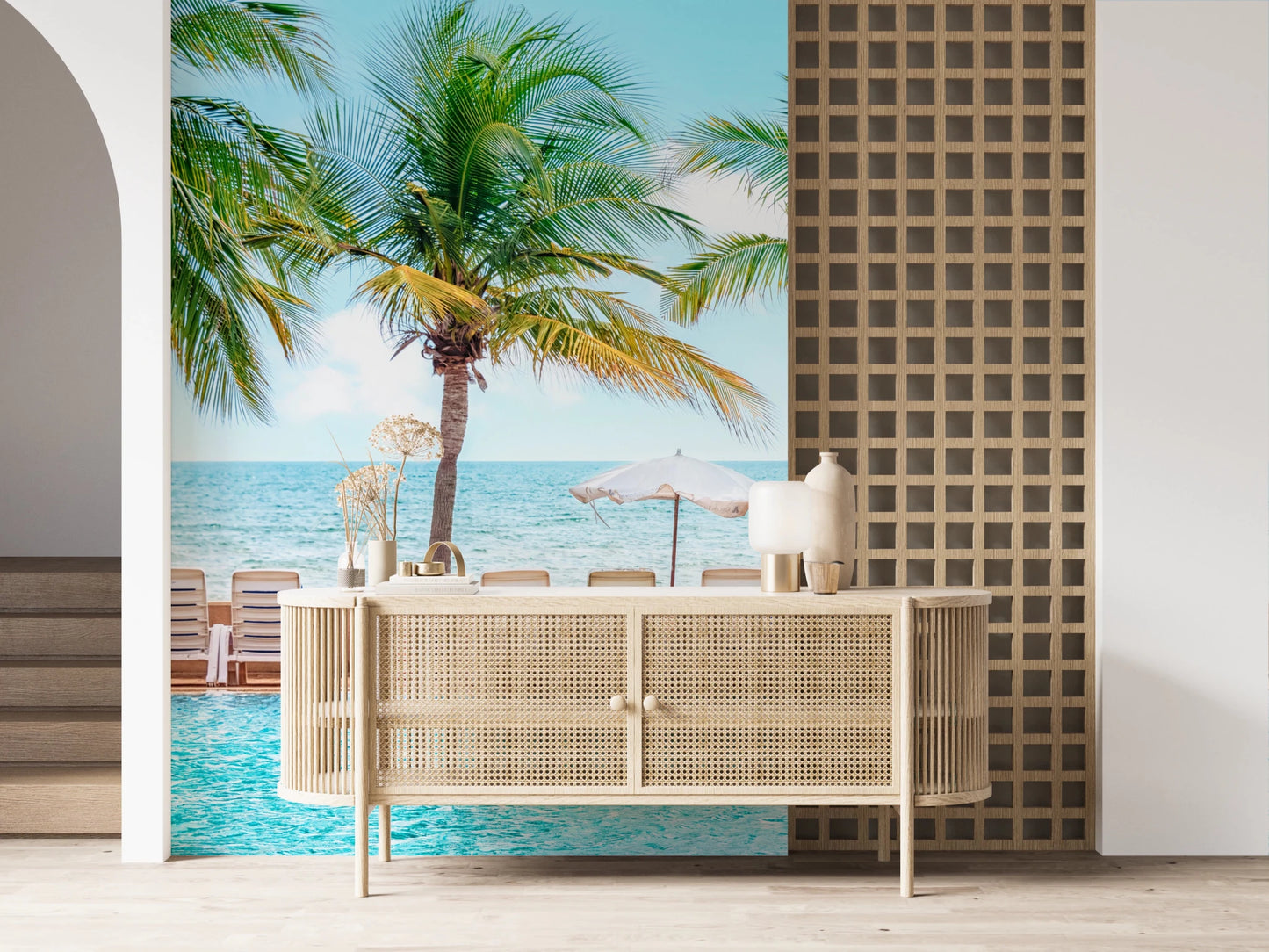 Turquoise Escape Wall Mural