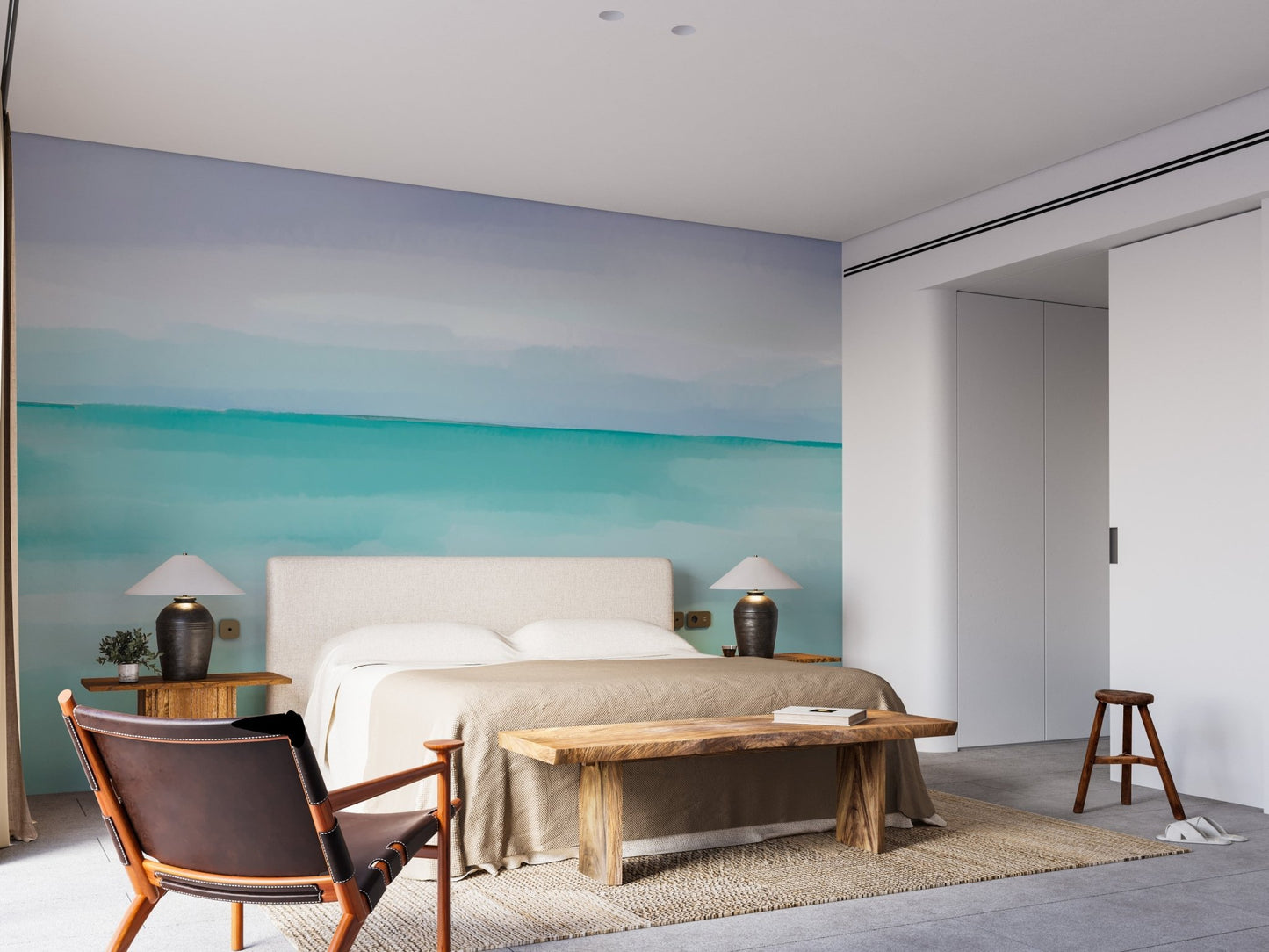 Turquoise Ocean Wall Mural - Giffywalls, B458