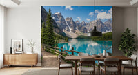 Turquoise lake in Turquoise Peaks Trail wall mural design