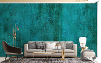 Rustic turquoise concrete texture wallpaper A237

