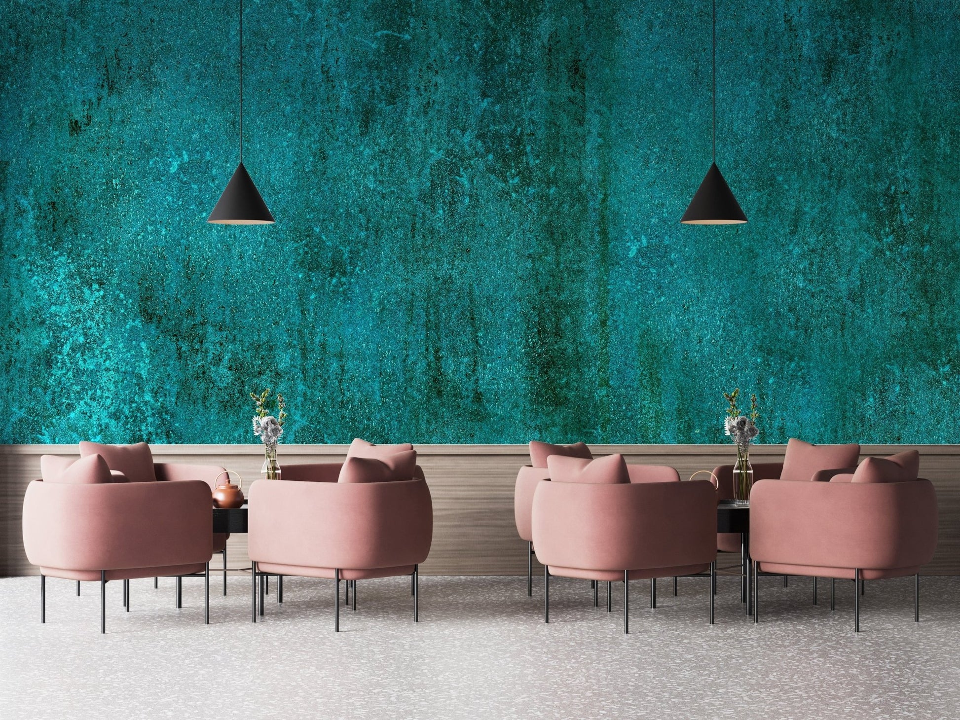 Modern rustic wallpaper with concrete texture A237
