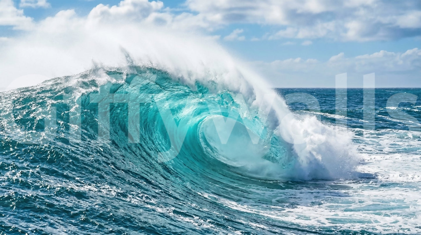 Turquoise Wave Majesty Wall MuralGD9135
