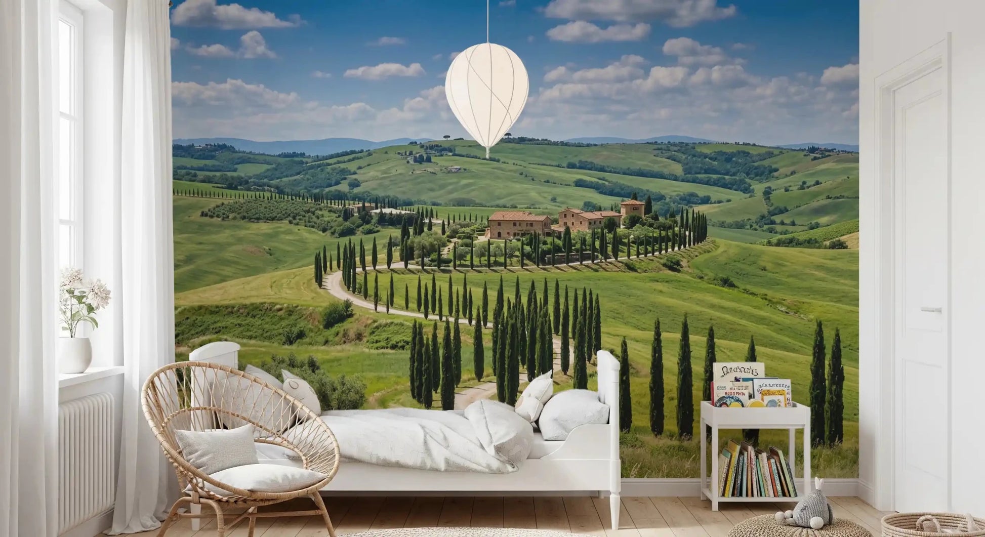 Tuscan Cypress Serenity Wall Mural