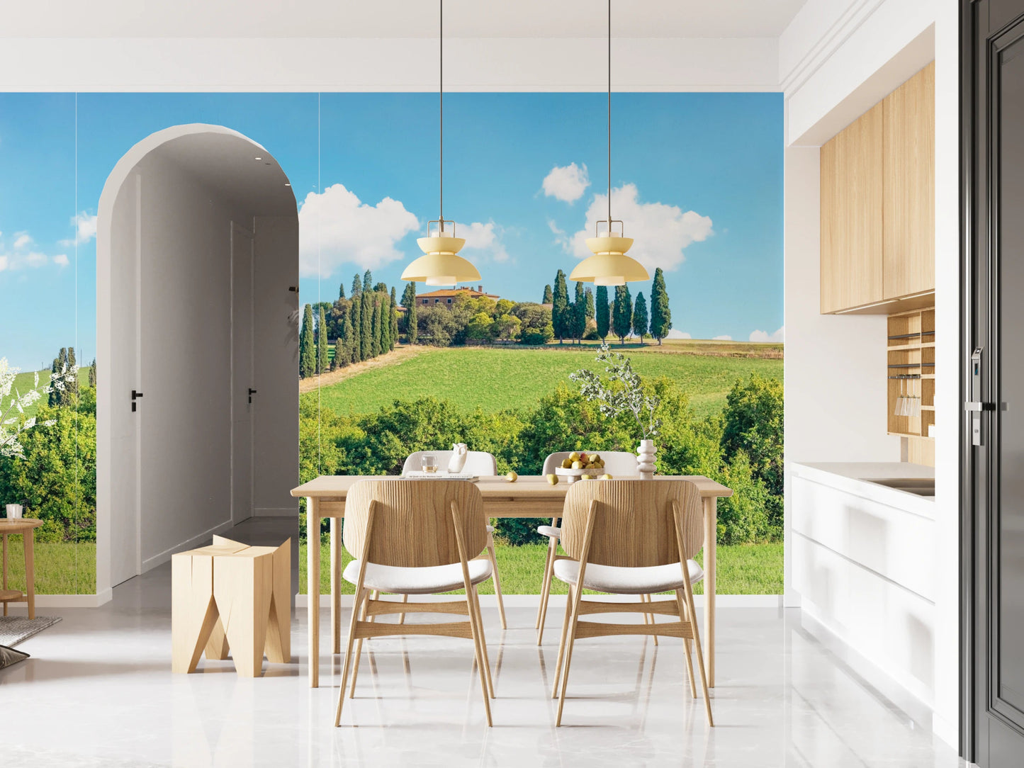 Tuscan Hillside Wall Mural