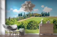 Tuscan Hillside Wall Mural