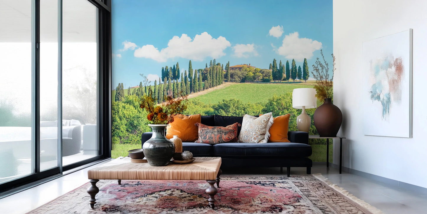 Tuscan Hillside Wall Mural