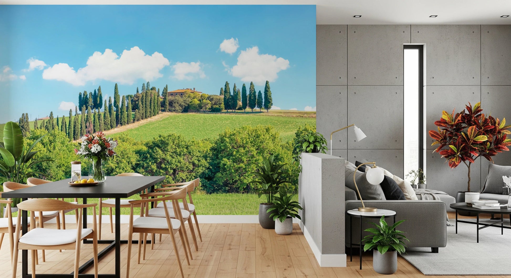 Tuscan Hillside Wall Mural