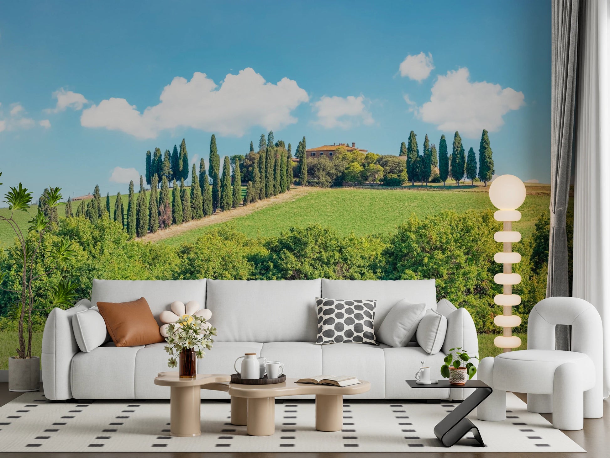 Tuscan Hillside Wall Mural