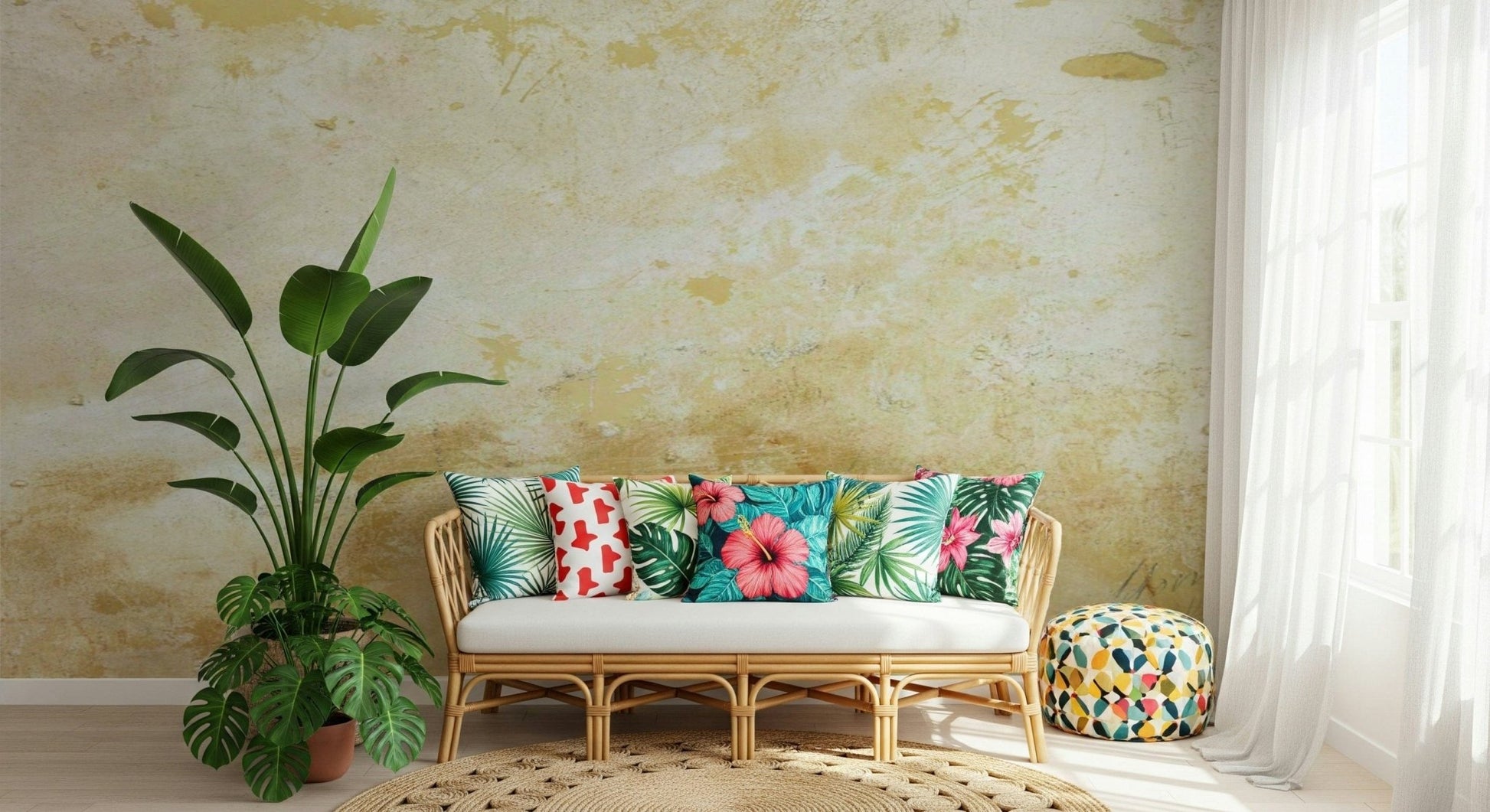 Patina finish Tuscan Texture self adhesive wallpaper.