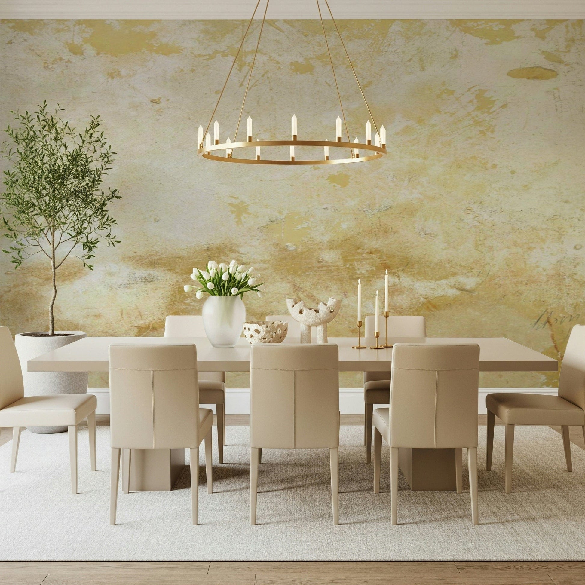 Tuscan Texture wallpaper mural aged stone effect wall.